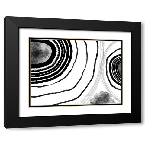 Under the Microscope II Black Modern Wood Framed Art Print with Double Matting by Holman, Nicholas