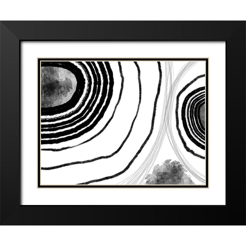 Under the Microscope II Black Modern Wood Framed Art Print with Double Matting by Holman, Nicholas