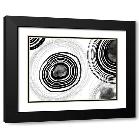 Under the Microscope III Black Modern Wood Framed Art Print with Double Matting by Holman, Nicholas