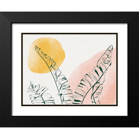 Summer Warmth II Black Modern Wood Framed Art Print with Double Matting by Holman, Nicholas