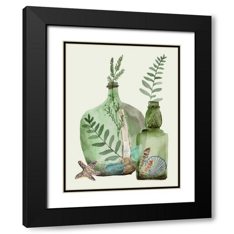 Ocean in a Bottle III Black Modern Wood Framed Art Print with Double Matting by Wang, Melissa