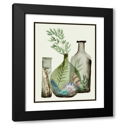 Ocean in a Bottle IV Black Modern Wood Framed Art Print with Double Matting by Wang, Melissa