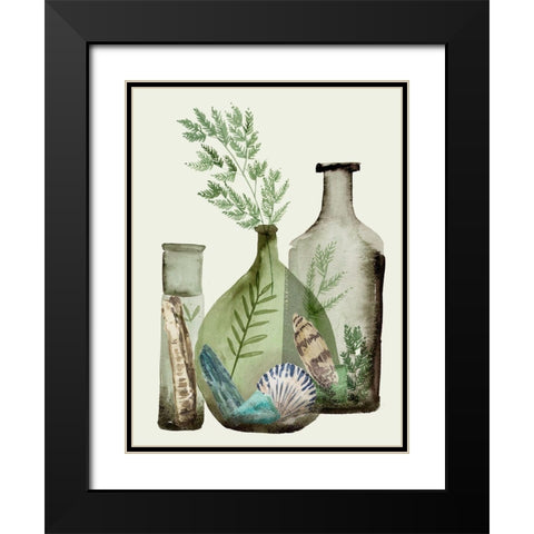 Ocean in a Bottle IV Black Modern Wood Framed Art Print with Double Matting by Wang, Melissa