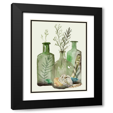 Ocean in a Bottle VI Black Modern Wood Framed Art Print with Double Matting by Wang, Melissa