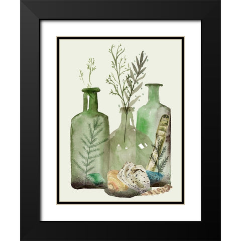 Ocean in a Bottle VI Black Modern Wood Framed Art Print with Double Matting by Wang, Melissa