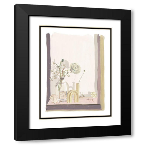 By My Window III Black Modern Wood Framed Art Print with Double Matting by Wang, Melissa