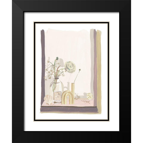 By My Window III Black Modern Wood Framed Art Print with Double Matting by Wang, Melissa