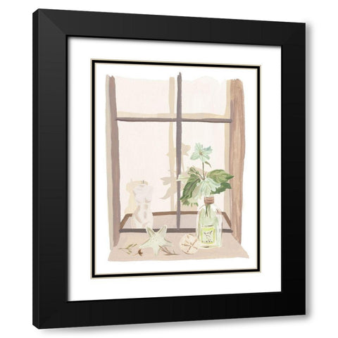 By My Window IV Black Modern Wood Framed Art Print with Double Matting by Wang, Melissa