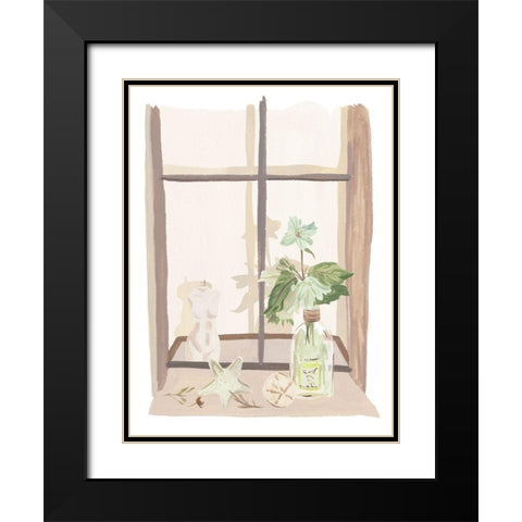 By My Window IV Black Modern Wood Framed Art Print with Double Matting by Wang, Melissa