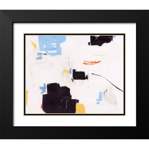 Inland Sands I Black Modern Wood Framed Art Print with Double Matting by Wang, Melissa