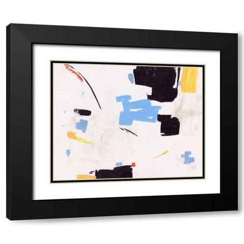 Inland Sands III Black Modern Wood Framed Art Print with Double Matting by Wang, Melissa