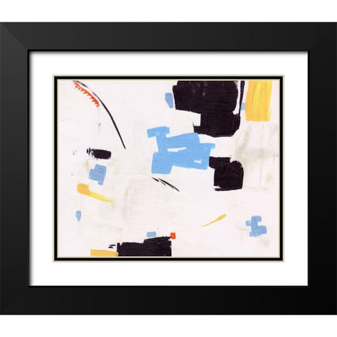 Inland Sands III Black Modern Wood Framed Art Print with Double Matting by Wang, Melissa