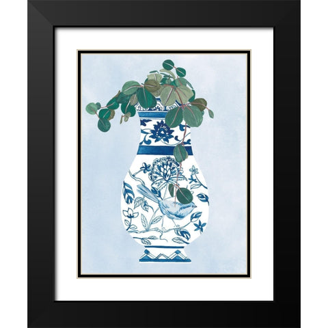 Moonlight Vase IV Black Modern Wood Framed Art Print with Double Matting by Wang, Melissa