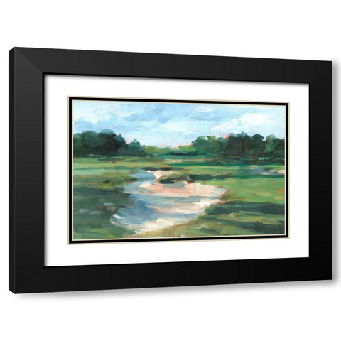Golf Course Study I Black Modern Wood Framed Art Print with Double Matting by Harper, Ethan