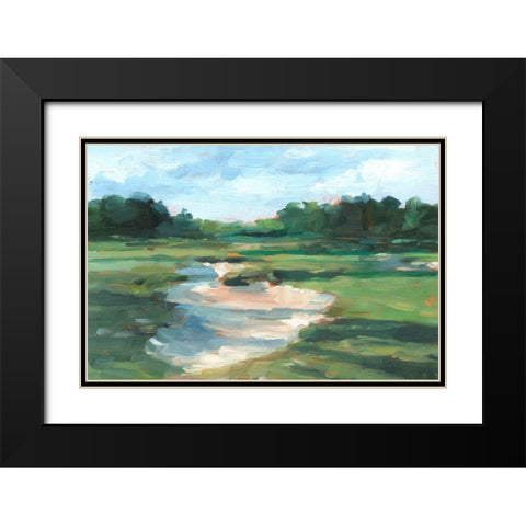 Golf Course Study I Black Modern Wood Framed Art Print with Double Matting by Harper, Ethan