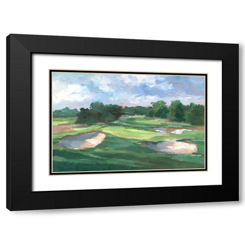 Golf Course Study III Black Modern Wood Framed Art Print with Double Matting by Harper, Ethan