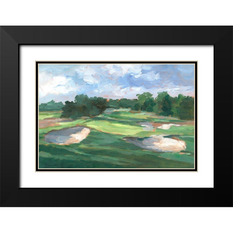 Golf Course Study III Black Modern Wood Framed Art Print with Double Matting by Harper, Ethan