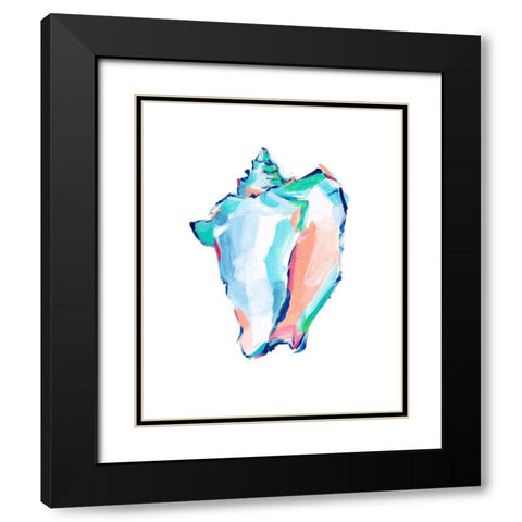 Pop Shell Study I Black Modern Wood Framed Art Print with Double Matting by Harper, Ethan