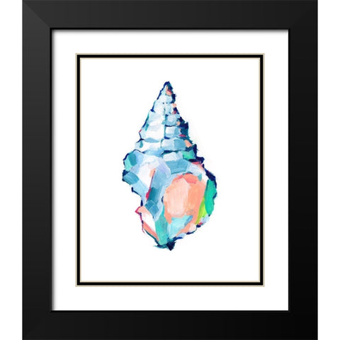 Pop Shell Study II Black Modern Wood Framed Art Print with Double Matting by Harper, Ethan
