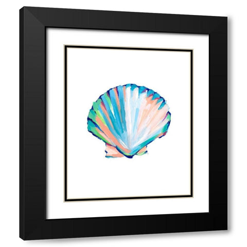Pop Shell Study III Black Modern Wood Framed Art Print with Double Matting by Harper, Ethan