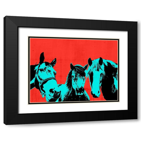 Pop Art Farm I Black Modern Wood Framed Art Print with Double Matting by Warren, Annie