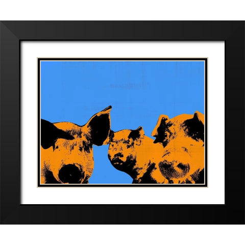Pop Art Farm III Black Modern Wood Framed Art Print with Double Matting by Warren, Annie