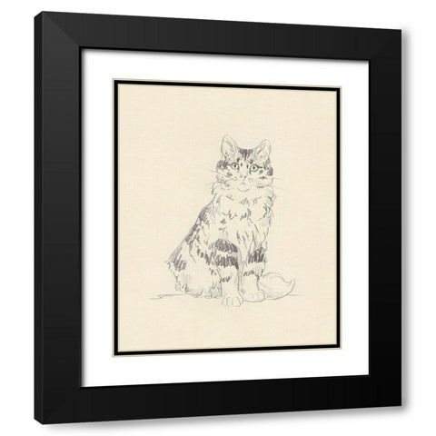 House Cat III Black Modern Wood Framed Art Print with Double Matting by Green, Jacob