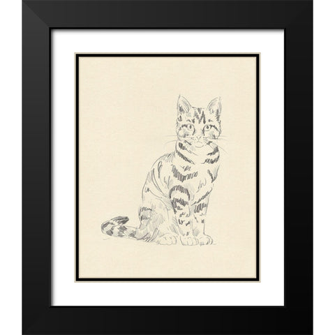 House Cat IV Black Modern Wood Framed Art Print with Double Matting by Green, Jacob