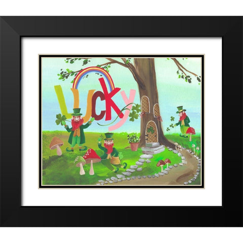 Pinch Me I Black Modern Wood Framed Art Print with Double Matting by Moore, Regina