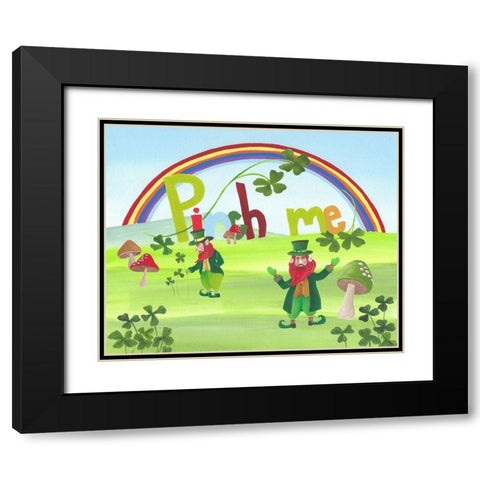 Pinch Me II Black Modern Wood Framed Art Print with Double Matting by Moore, Regina