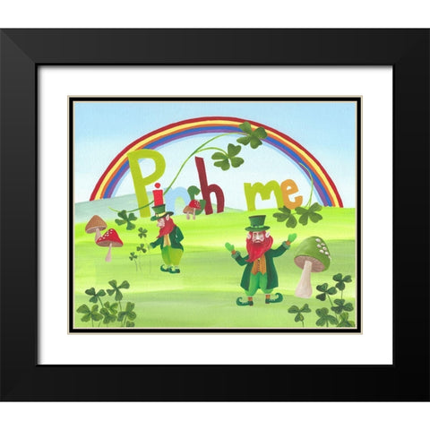 Pinch Me II Black Modern Wood Framed Art Print with Double Matting by Moore, Regina