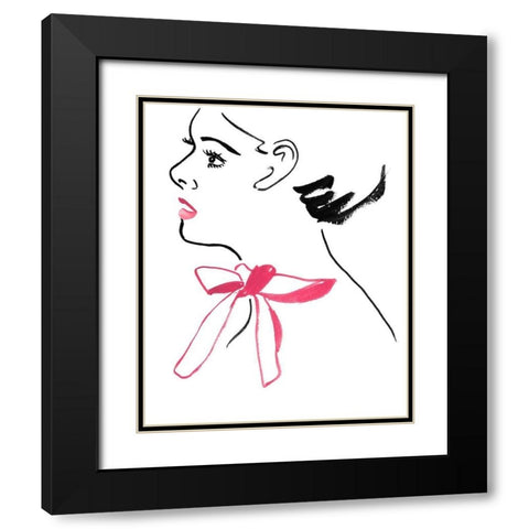 Blossom I Black Modern Wood Framed Art Print with Double Matting by Wang, Melissa