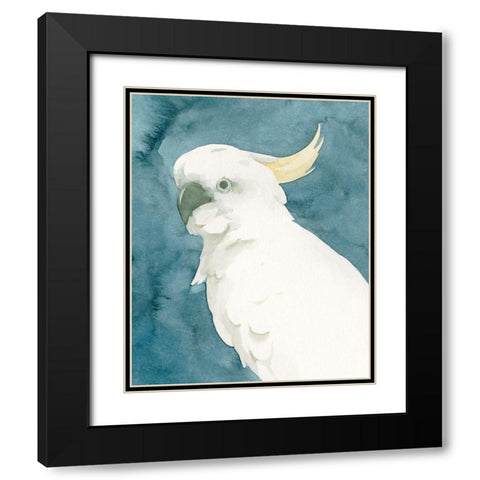 Cockatoo Portrait II Black Modern Wood Framed Art Print with Double Matting by Caroline, Emma
