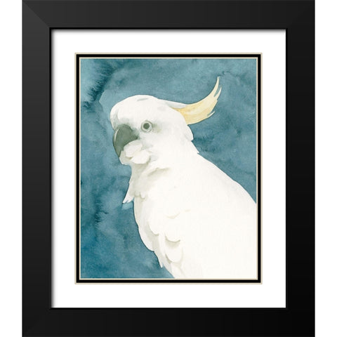 Cockatoo Portrait II Black Modern Wood Framed Art Print with Double Matting by Caroline, Emma