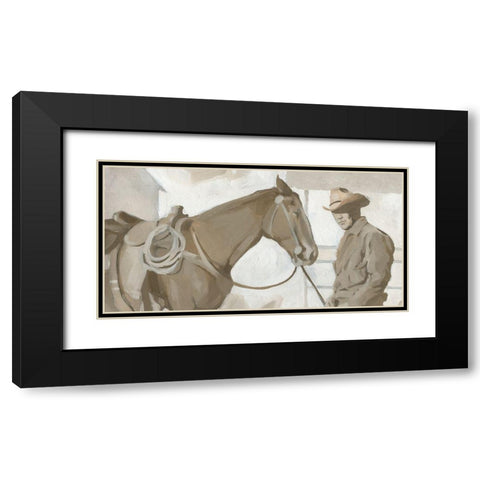 Work Friends I Black Modern Wood Framed Art Print with Double Matting by Green, Jacob