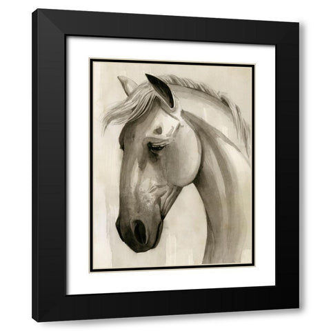 Freckled Pony I Black Modern Wood Framed Art Print with Double Matting by Popp, Grace