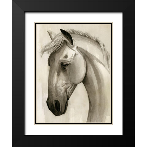 Freckled Pony I Black Modern Wood Framed Art Print with Double Matting by Popp, Grace