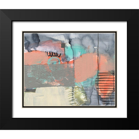 Over-Under And Through II Black Modern Wood Framed Art Print with Double Matting by Goldberger, Jennifer