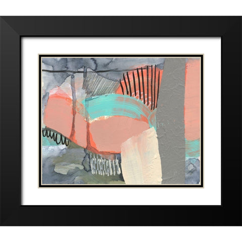 Over-Under And Through III Black Modern Wood Framed Art Print with Double Matting by Goldberger, Jennifer