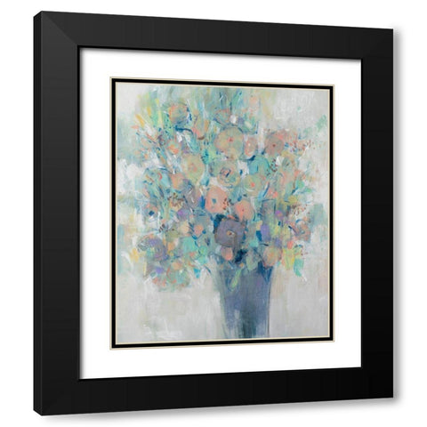 Bouquet II Black Modern Wood Framed Art Print with Double Matting by OToole, Tim