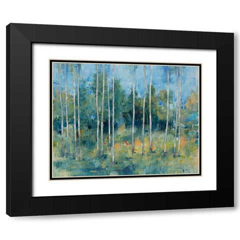 Woodland View I Black Modern Wood Framed Art Print with Double Matting by OToole, Tim
