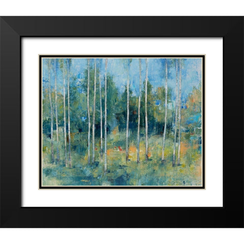 Woodland View I Black Modern Wood Framed Art Print with Double Matting by OToole, Tim
