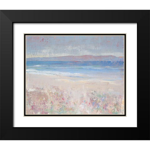 Beach Textures I Black Modern Wood Framed Art Print with Double Matting by OToole, Tim