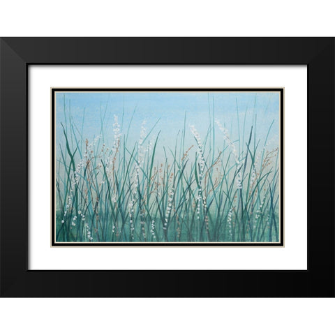 Tall Grass II Black Modern Wood Framed Art Print with Double Matting by OToole, Tim