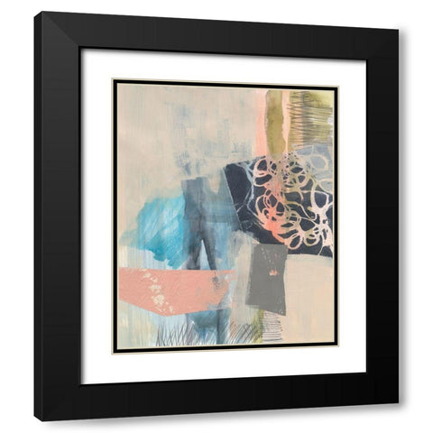 Reductive I Black Modern Wood Framed Art Print with Double Matting by Goldberger, Jennifer