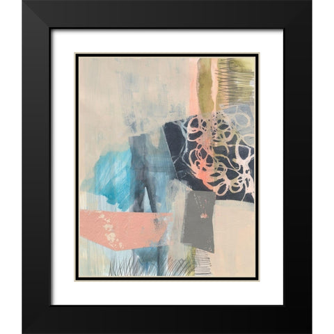 Reductive I Black Modern Wood Framed Art Print with Double Matting by Goldberger, Jennifer