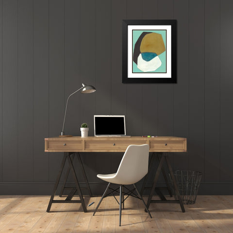 Boulder I Black Modern Wood Framed Art Print with Double Matting by Fuchs, Jodi
