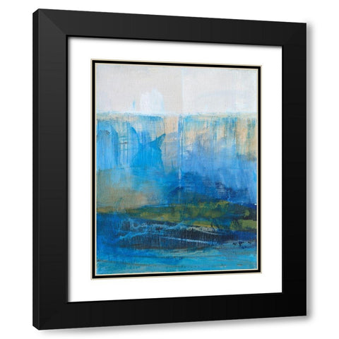 Bay Walk II Black Modern Wood Framed Art Print with Double Matting by Fuchs, Jodi