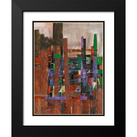 La Paz I Black Modern Wood Framed Art Print with Double Matting by Fagalde, Jarman