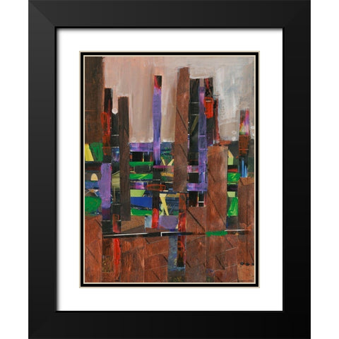 La Paz II Black Modern Wood Framed Art Print with Double Matting by Fagalde, Jarman